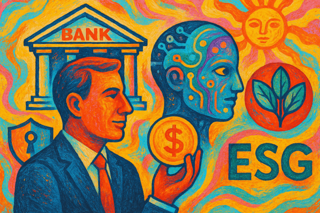 How Bank CEOs Are Betting on AI, Cybersecurity and ESG for Growth